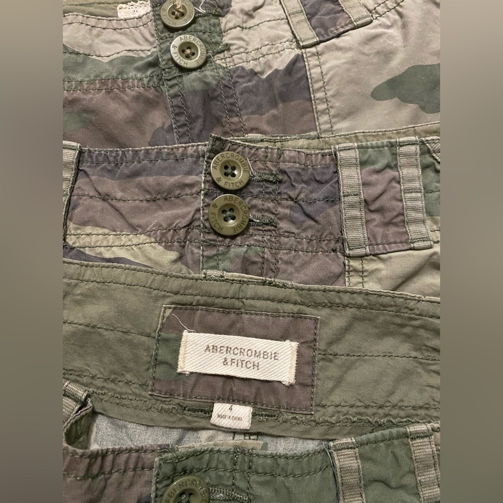 Y2k vintage Abercrombie camo low rise mini skirt - Picture 9 of 16